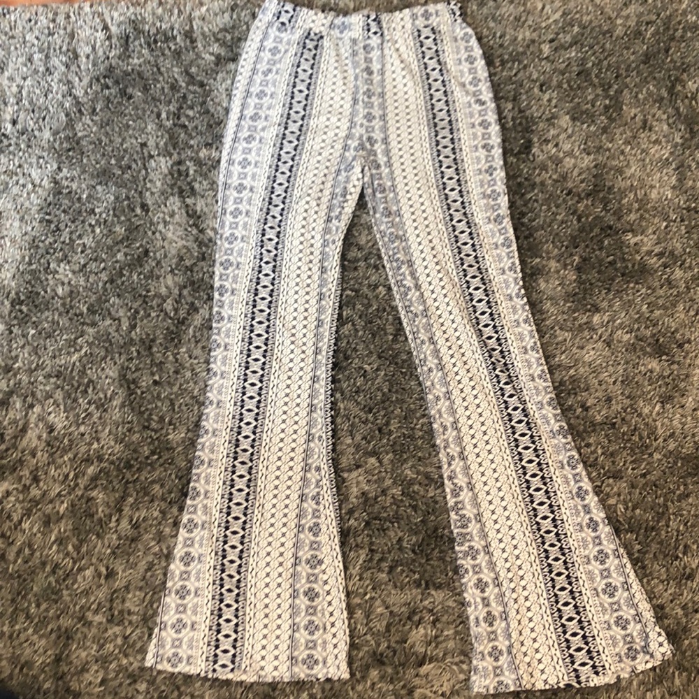 Stretchy wide leg pants